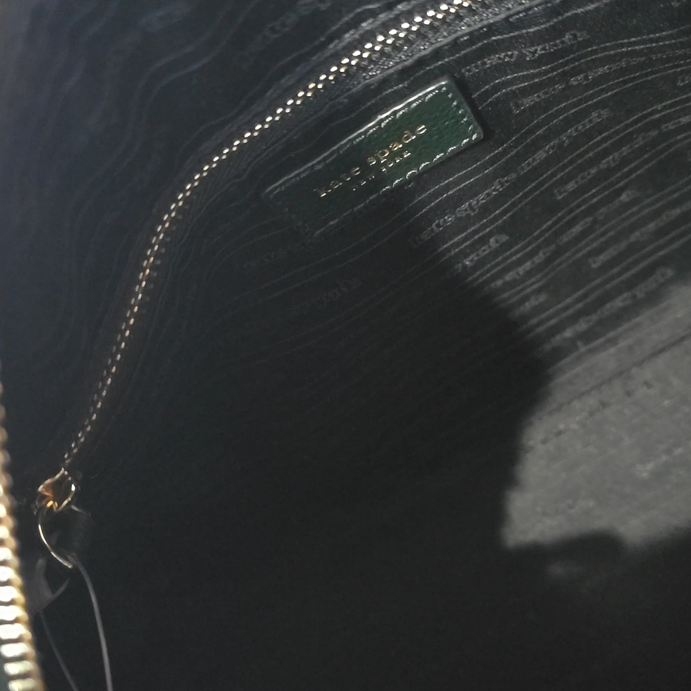 Kate Spade Black Satchel with Gold Accents - Picture 8 of 15